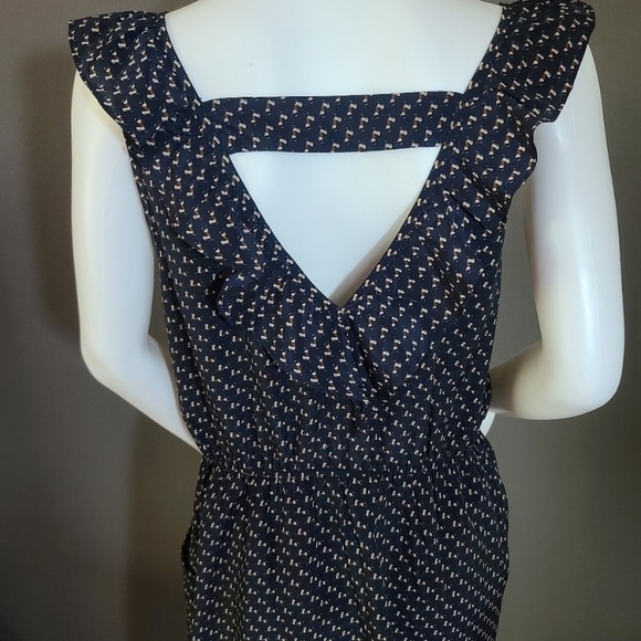 Anthropologie THML Equestrian Horse Pony Ruffle Pullover Animal Print Dress - L - Picture 3 of 8